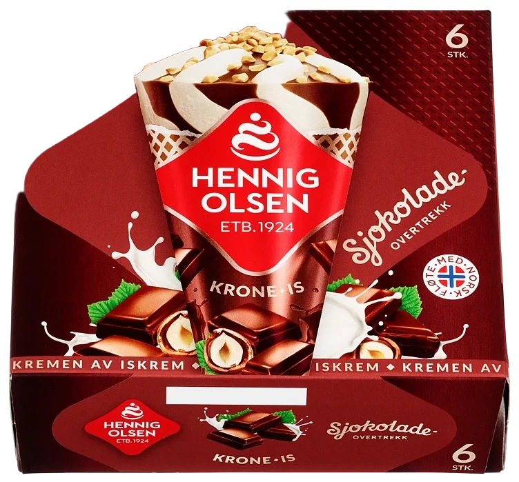Krone-Is Sjokolade Multipack 6stk Hennig Olsen