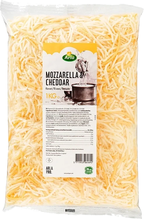 Mozzarella & cheddar  1kg