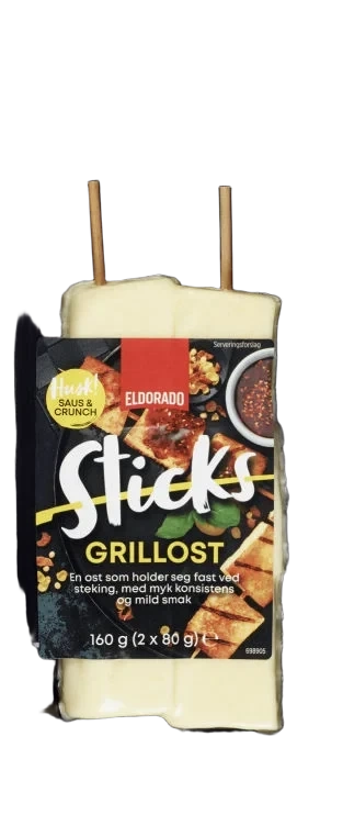Grillost Naturell 160g Sticks