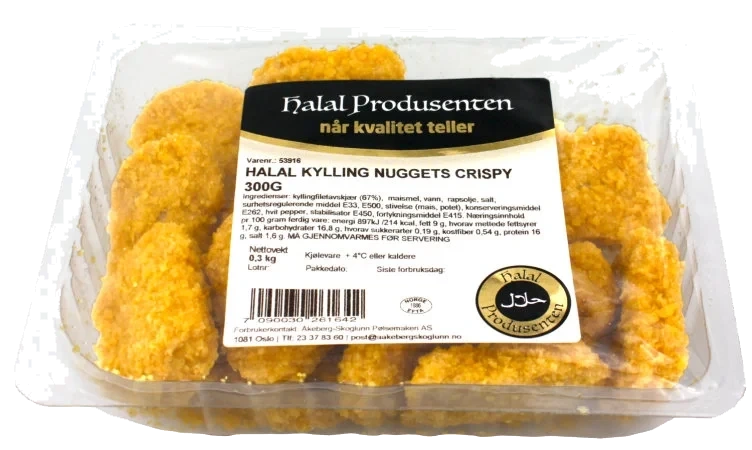 Kylling Nuggets 300g Halal Åkeberg Skoglunn