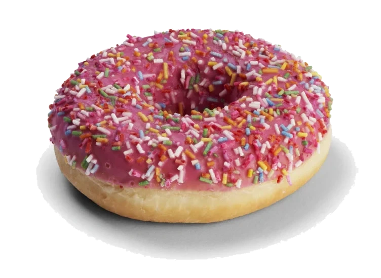 Donut Rosa m/Strøssel