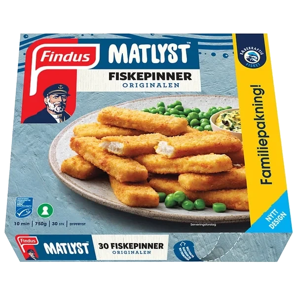 Fiskepinner originalen 30stk  750g