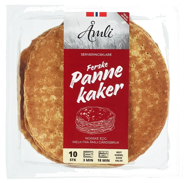 Pannekaker ferdigstekte  10stk