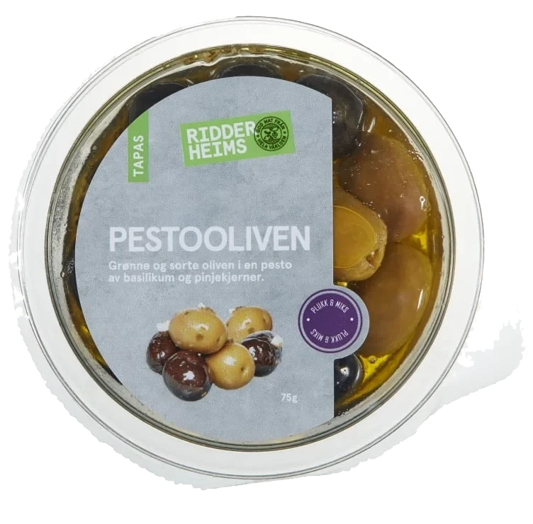 Pestooliven Basilikum 75g Ridderheims