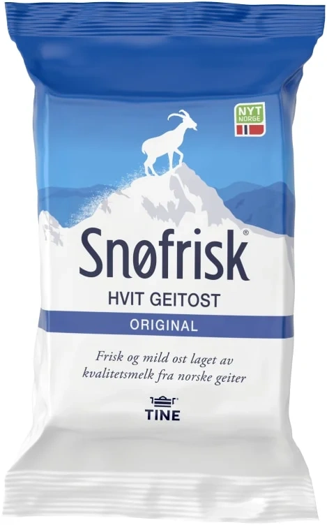 Snøfrisk Hvit Ekte Geitost Ca340g Tine