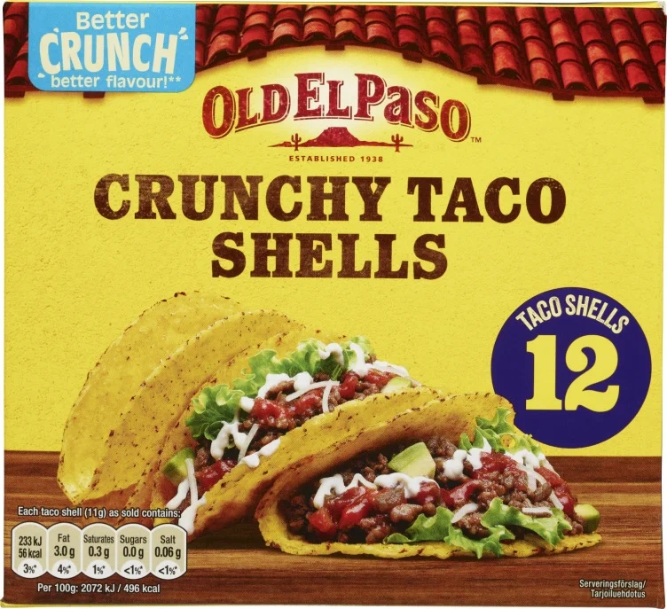 Taco Shells Crunchy 135g Old El Paso