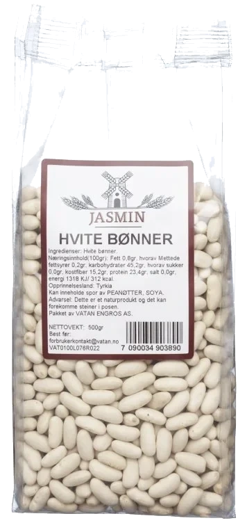 Bønner Hvite 500g Jasmin