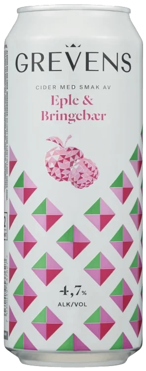 Grevens Cider Eple&Bringebær 0,5l boks