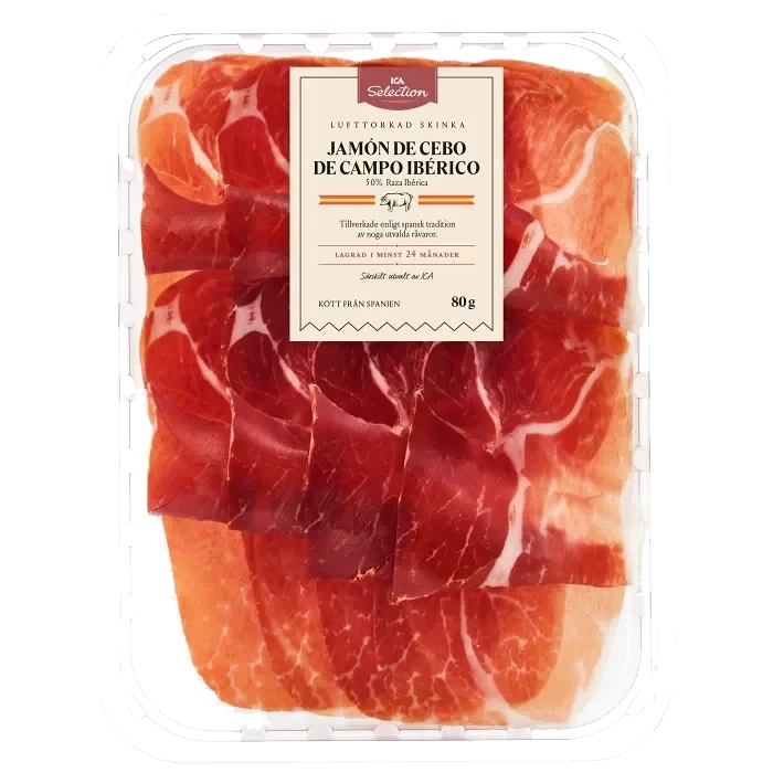 Skinka Lufttorkad Jamon de Cebo de Campo Iberico 80g ICA Selection
