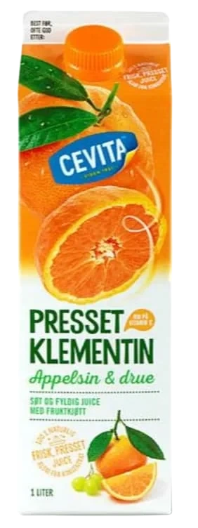 Klementinjuice m/Appelsin&Drue 1l Cevita