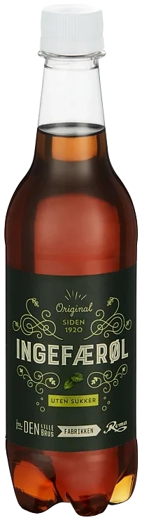 Ingefærøl uten sukker  24x0,5l