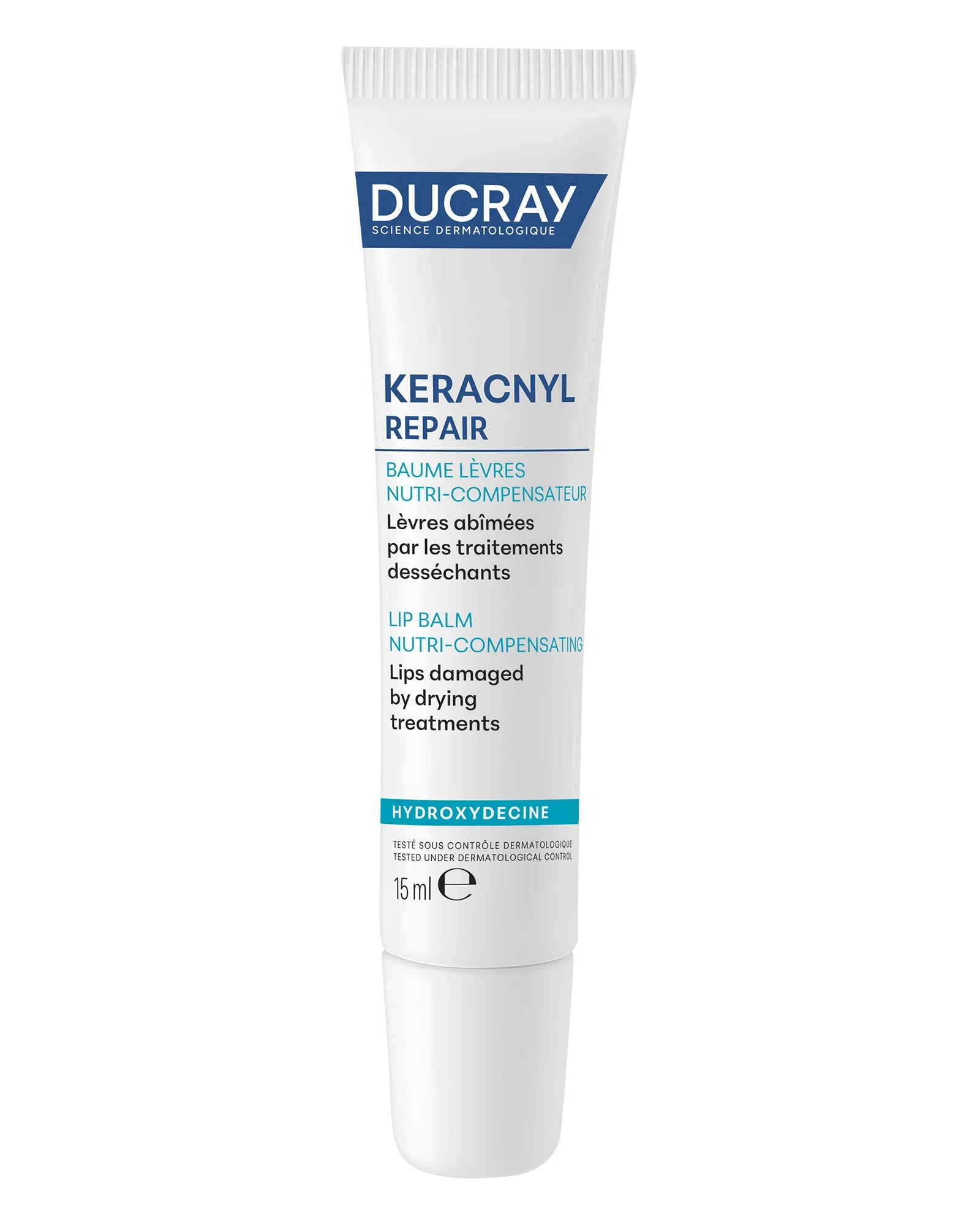 Ducray Keracnyl Repair leppebalm til tørre lepper 15 ml