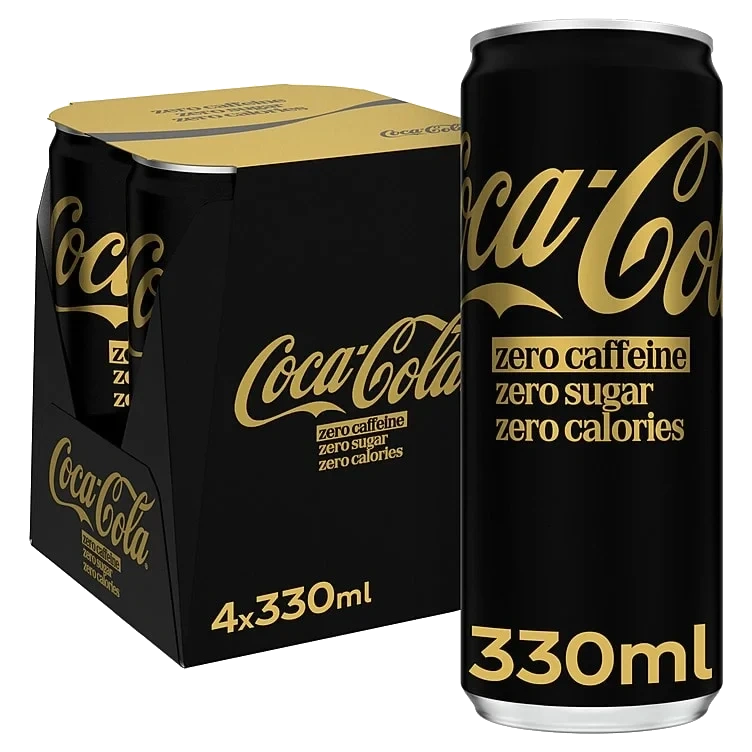 Coca-Cola Zero Koffeinfri 0,33lx4 boks