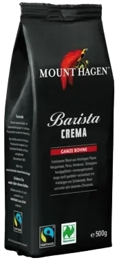 Mount Hagen Bønner Arabica Crema Barista 500g