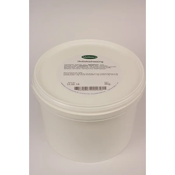 Hvitløksdressing 3kg Sm