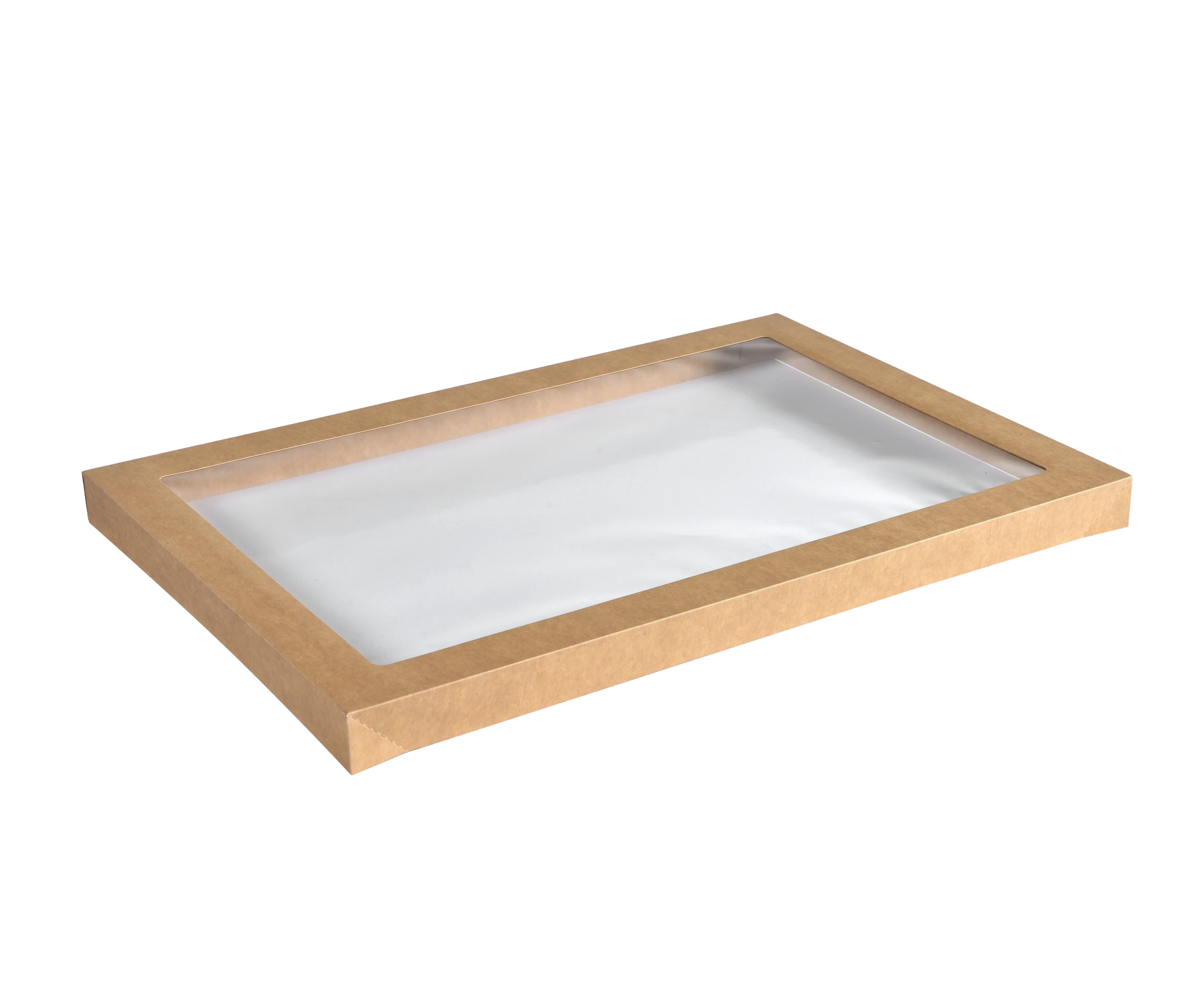 Lokk tray catering glance crd/pla large brun  50stk