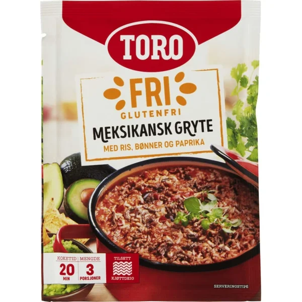 Glut.fri Meksikansk Gryte 183g Toro