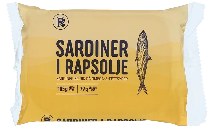 Sardiner i olje r   105g