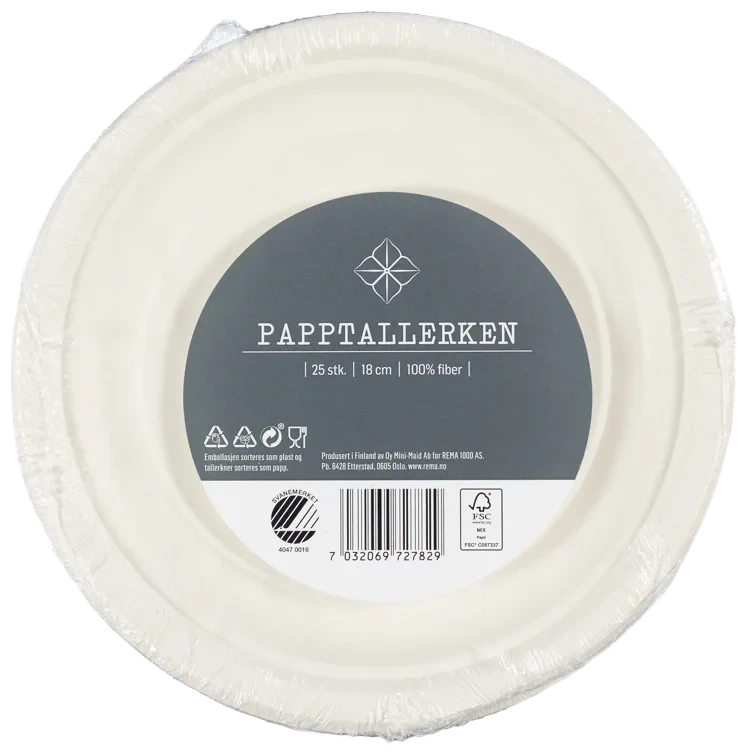 Pappasjett 18cm  25stk