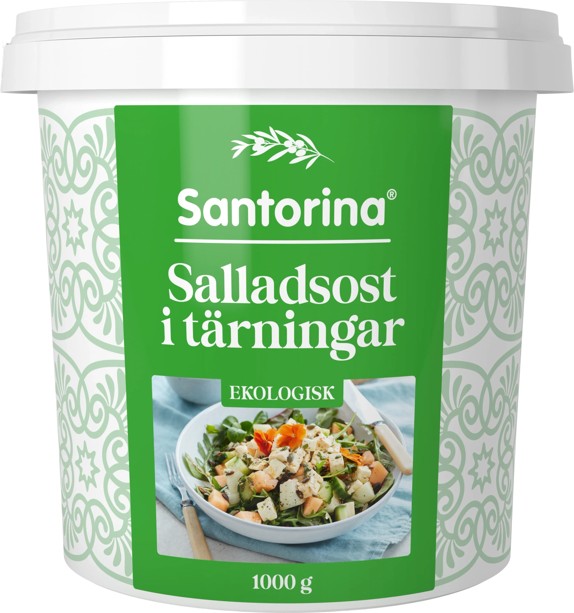 Salladsost tärnad naturell EKO