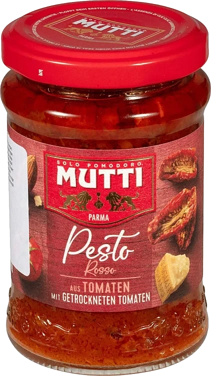 Pestosaus m/røde tomater 180g