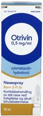 Otrivin Nesespray Barn 0,5mg 10ml