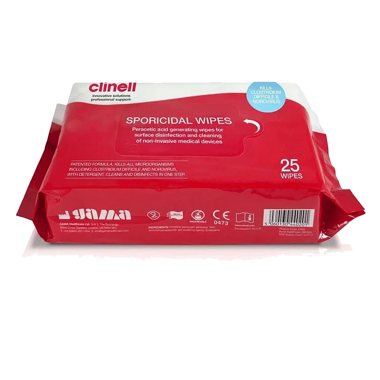 Clinell sporicidal 25stk