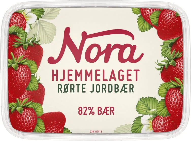 Nora Jordbær Rørte 280g