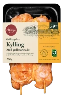 Grillspyd Kylling med Grillmarinade 220gstange