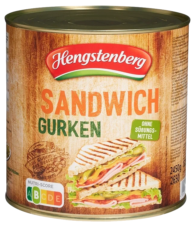 Sandwich agurker  2,45kg