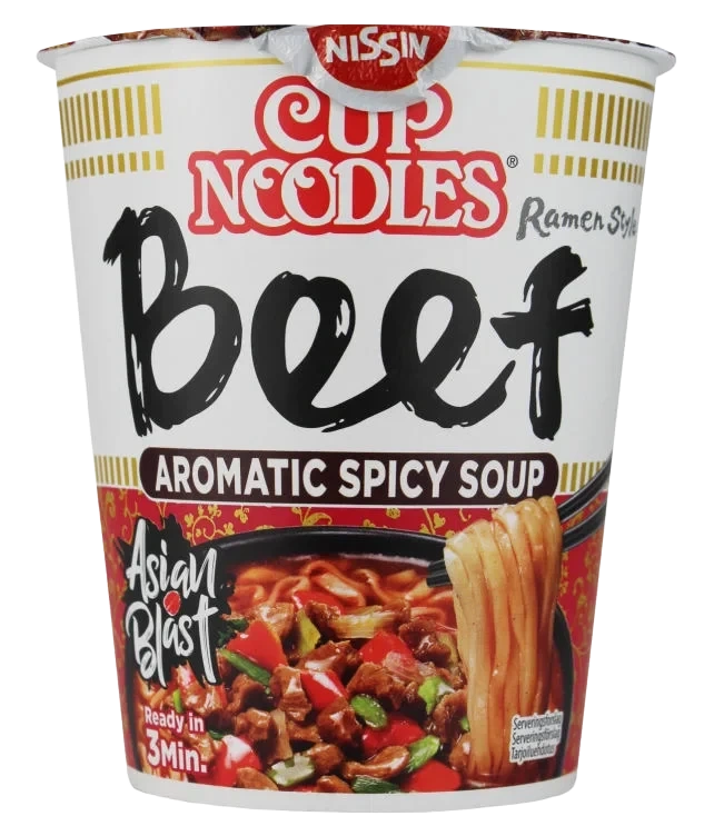 Nudler i Kopp m/Biffsmak 64g Nissin