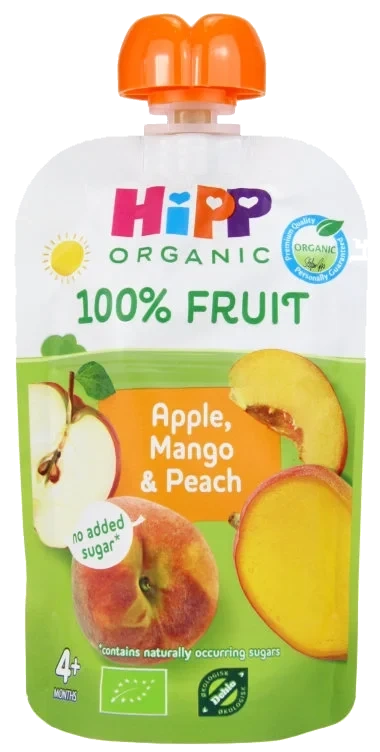 Hippis Smoothie Eple/Mango 4mnd 100g Hipp