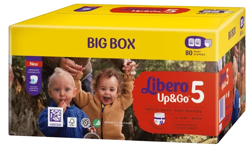 Libero Up&Go str 5 10-14kg 80stk