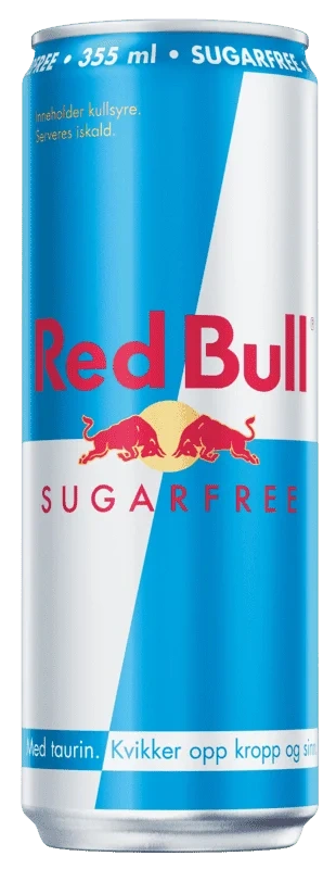 Red Bull Energidrikk Sukkerfri 355ml boks