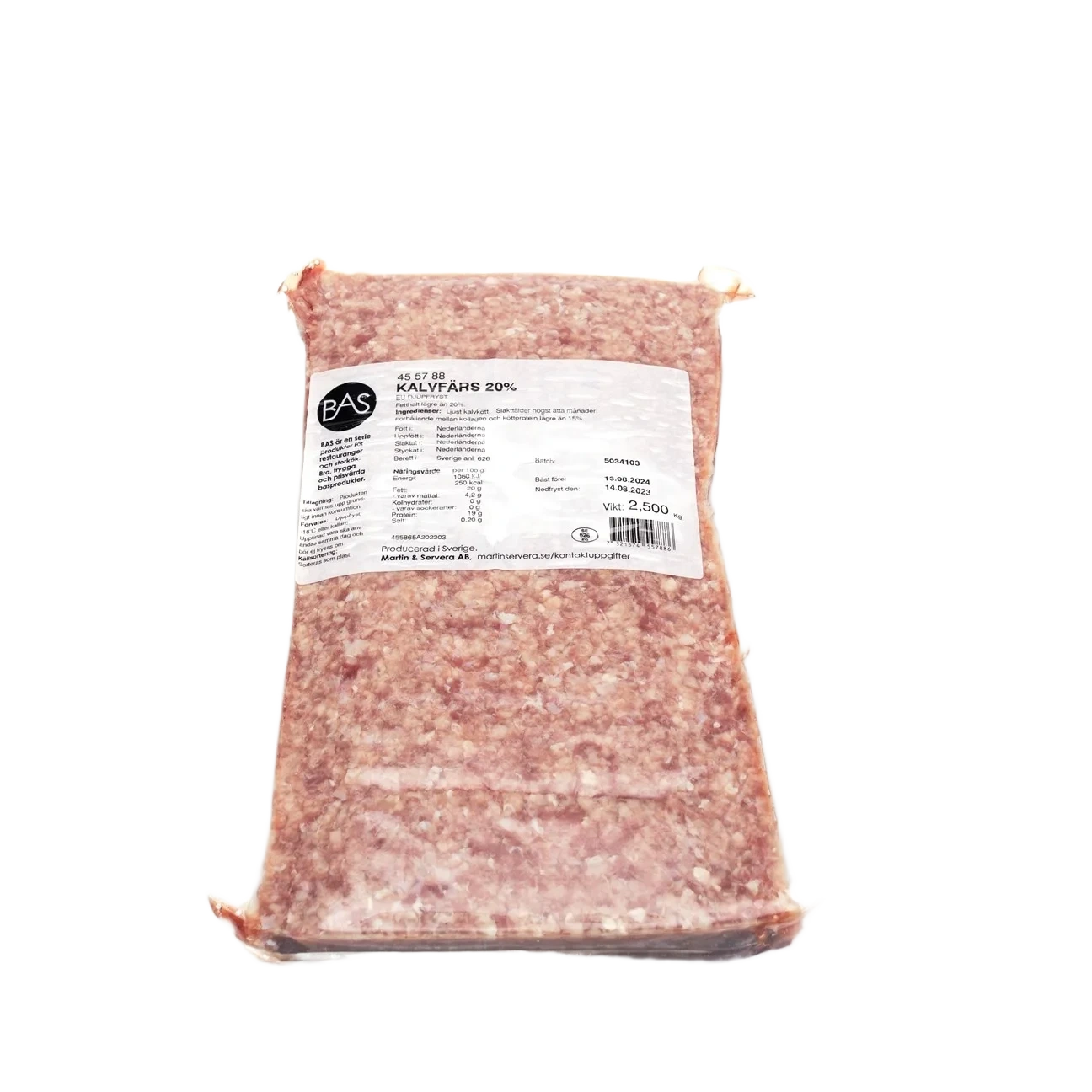 Kalvfärs 20%