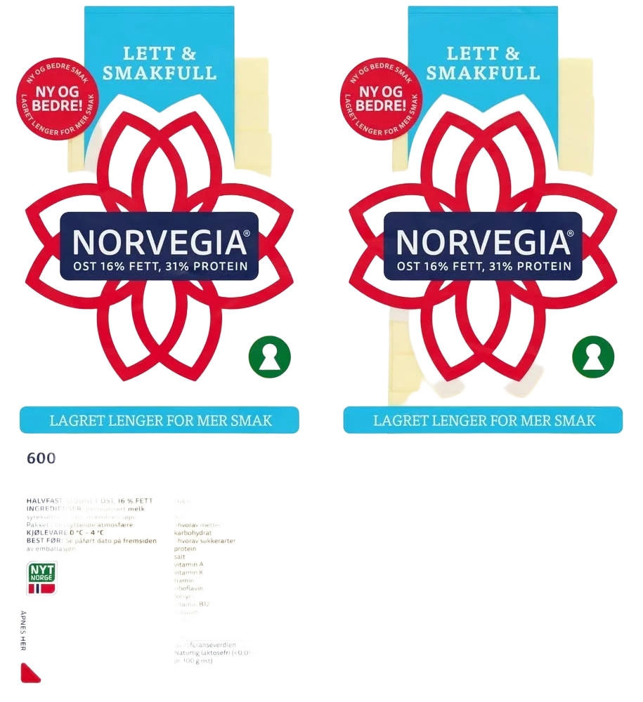 Norvegia Lettost 16% Hotellbrett