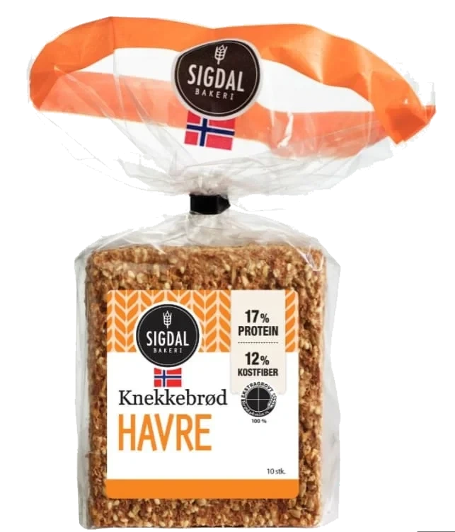 Knekkebrød Havre 220g Sigdal