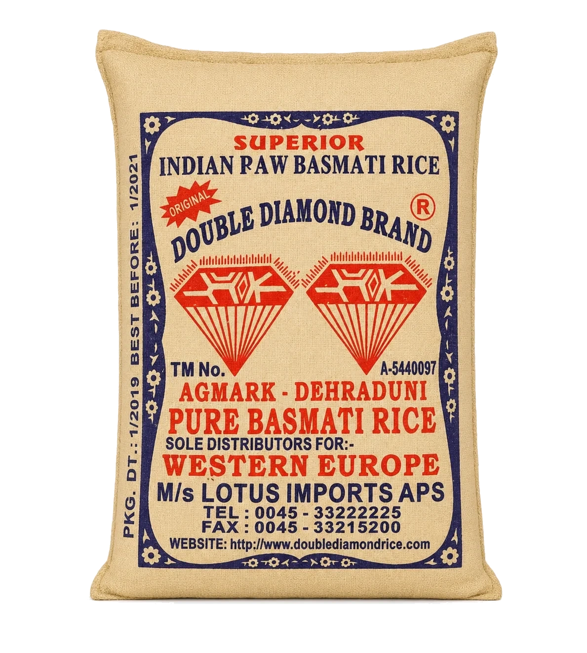 Double Diamond Indisk Basmatiris 10kg