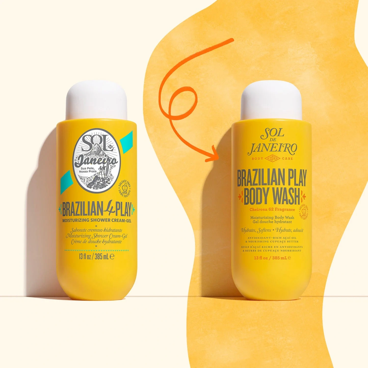 Sol de Janeiro Brazilian 4 Play Moisturizing Shower Cream-Gel