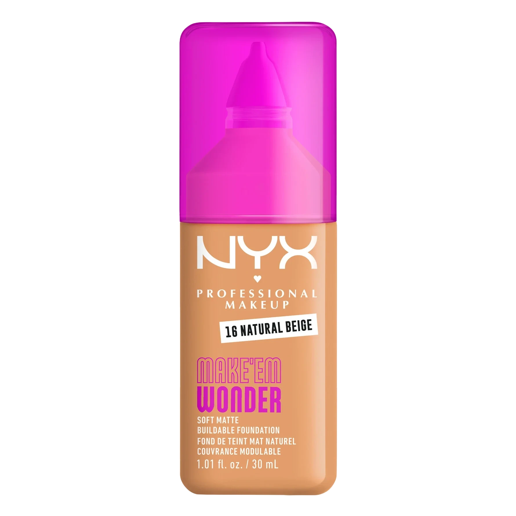 NYX PROFESSIONAL MAKEUP Make Em Wonder Foundation 16 Natural Beige