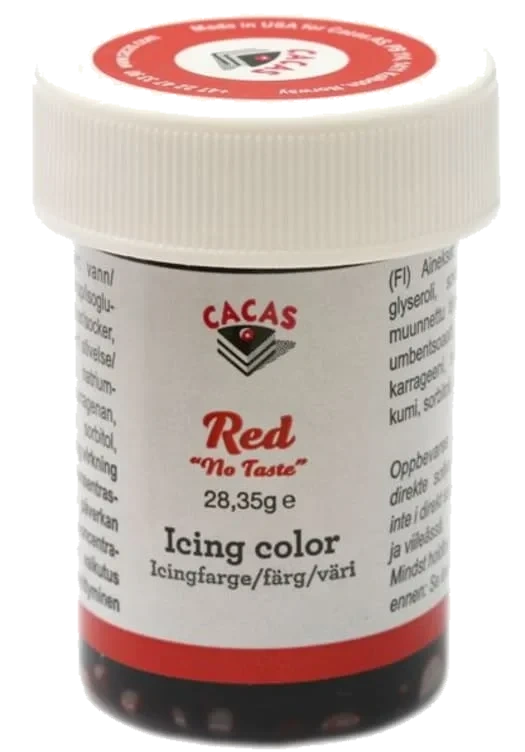 Icingfarge Rød 28g Cacas