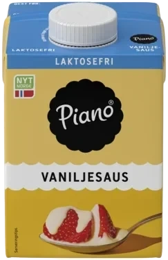 Piano Vaniljesaus Laktosefri 1/2l Tine