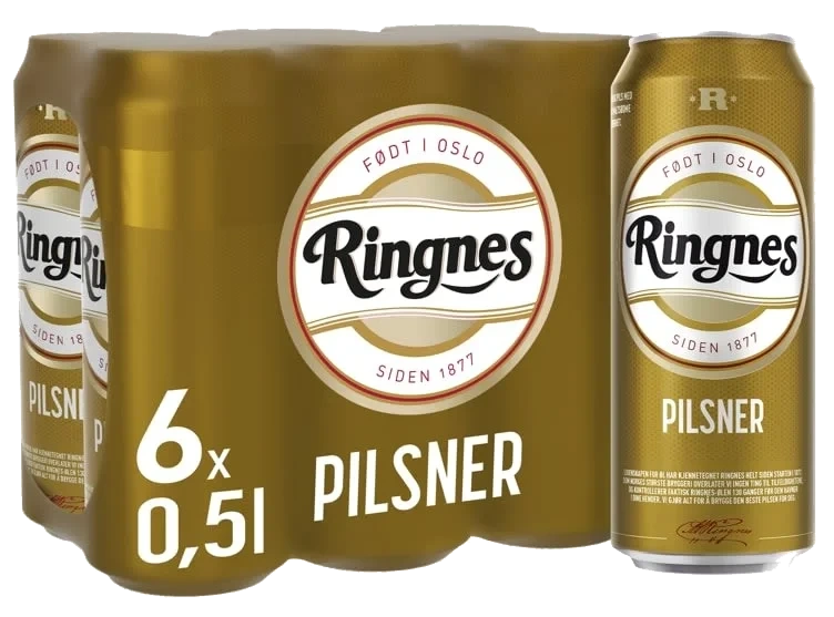 Ringnes Pilsner 0,5lx6 boks