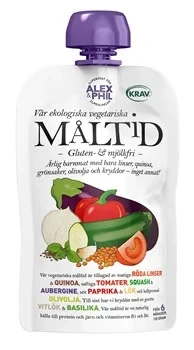 Måltid medelhavsgrönsaker & linser