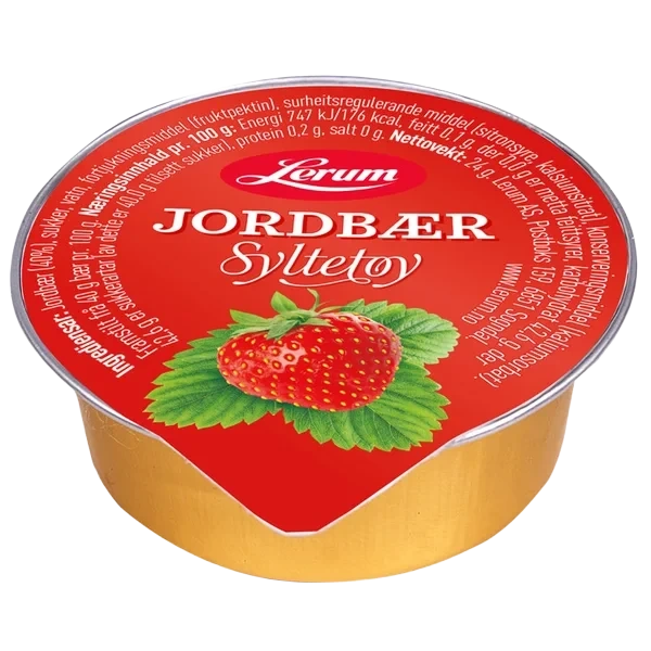 Jordbærsyltetøy 100/24g Lerum