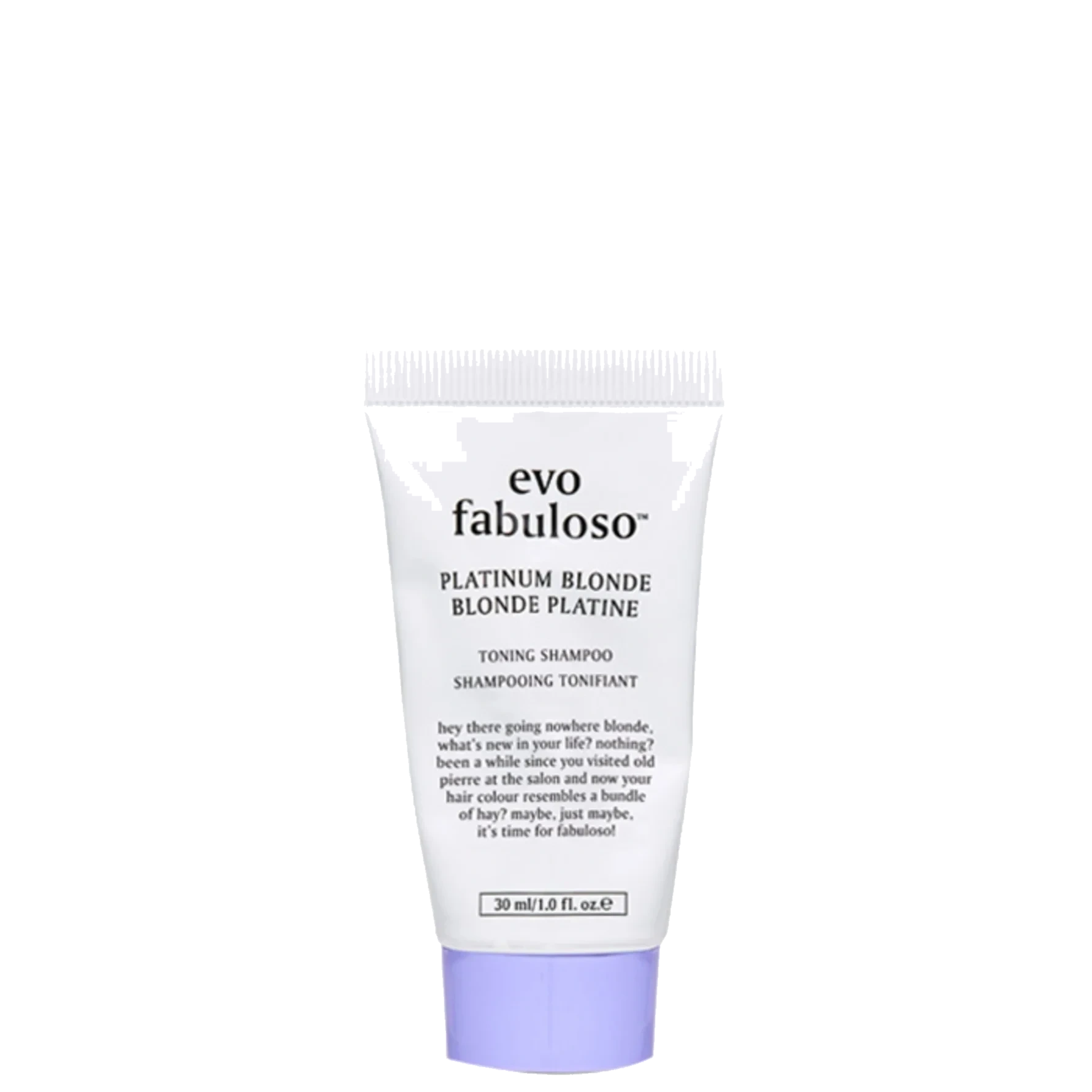 Evo Fabuloso Platinum Blonde Toning Shampoo 30 ml