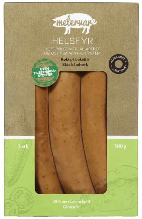 Helsfyr Ostepølse 300g Metervare