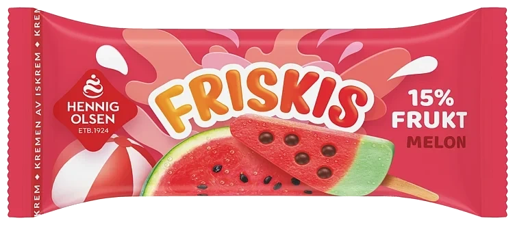 Friskis Fruktis Melon 77ml Hennig-Olsen Is