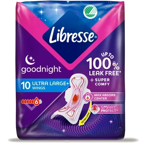 Libresse Goodnight Wing Bind 10stk