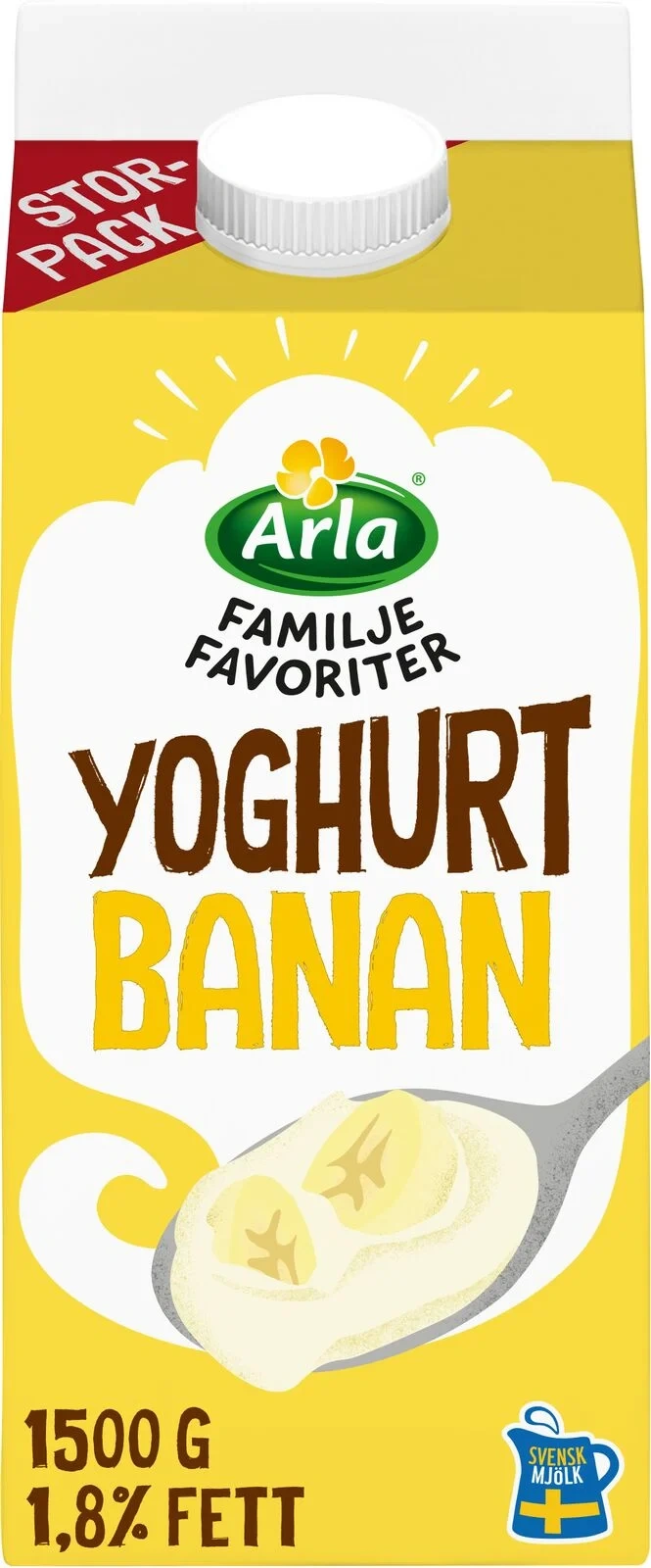 Familjefavoriter yoghurt banan